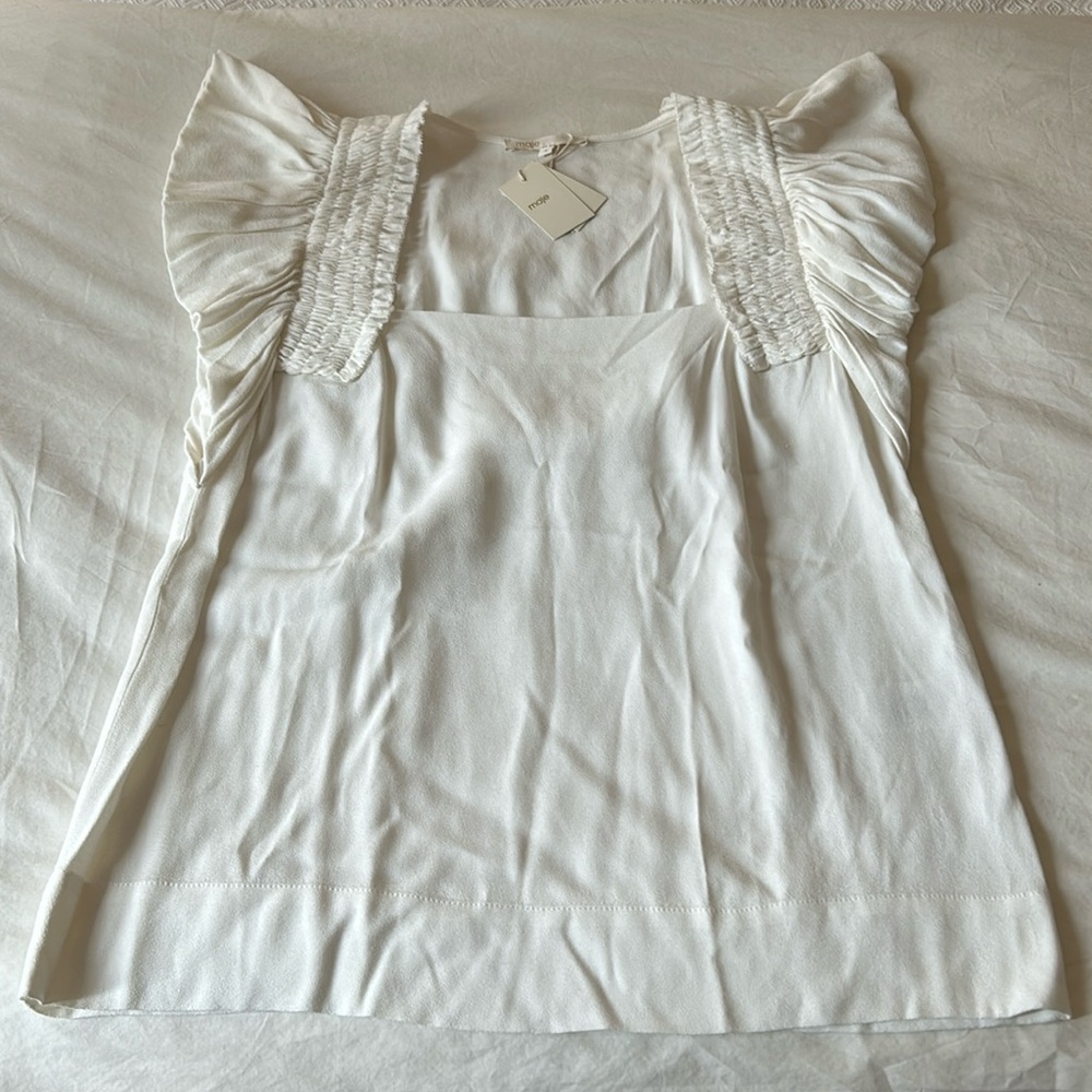 Maje Cream Blouse/Top